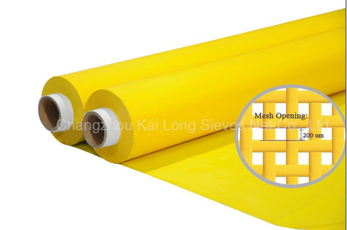 53T 135 Inch Silk Screen Printing Mesh , High Tension And Low Elongation