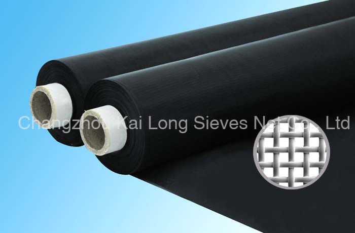 Black Polyester Waterproof Fabric Mesh Importing , Protected Against
