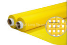 High Tension 300 Monofilament Polyester Mesh Screen For Plastic , Yellow