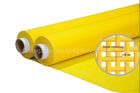 Plain Weave 43T Polyester Bolting Cloth Fabric For Screen Printing , Yellow